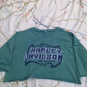 Harley Davidson cropped tee